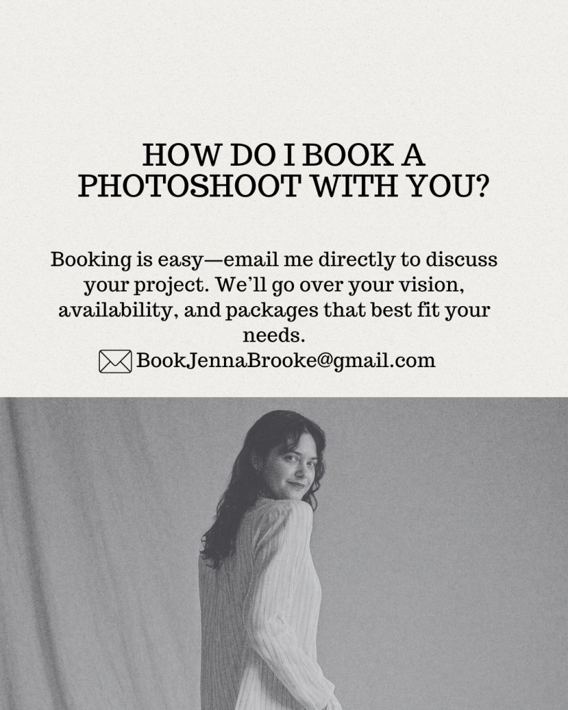 How to book a photoshoot with Jenna Brooke Photography in New York City