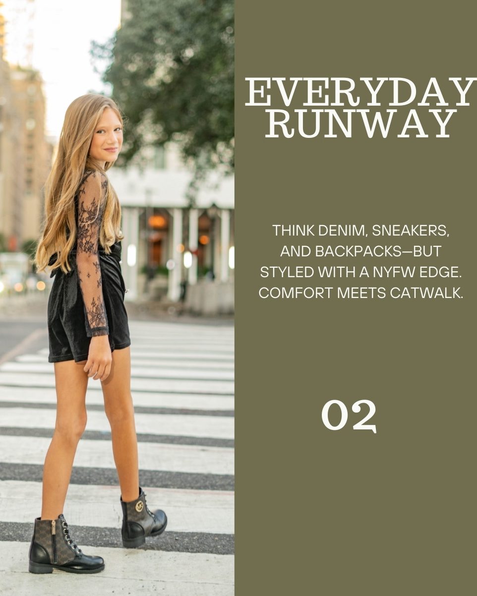 Street style NYFW back-to-school fashion editorial by Jenna Brooke