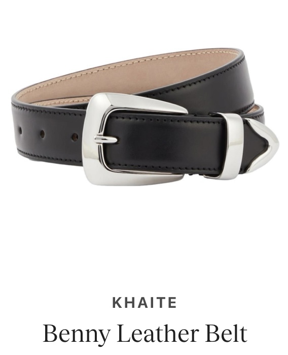 KHAITE Benny Belt | Women’s Leather Designer Belt for Everyday Styling