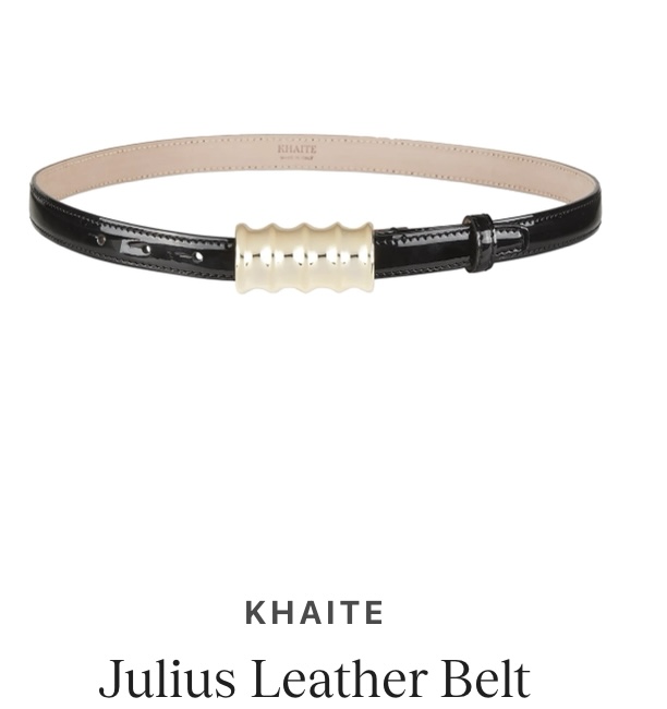 KHAITE Julius Belt | Women’s Leather Designer Belt with Structured Finish