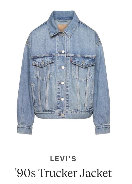 90s Style Denim Trucker Jacket | Women’s Vintage Oversized Jacket