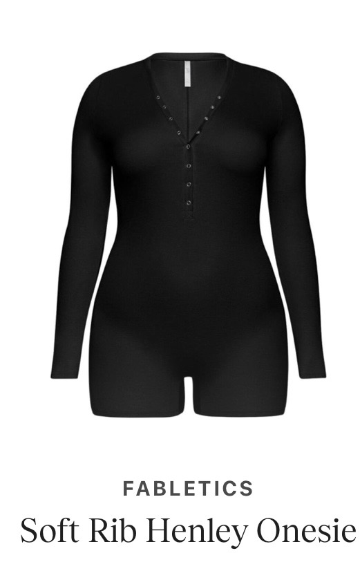 Fabletics Soft Rib Henley Onesie | Women’s Ribbed One-Piece Loungewear