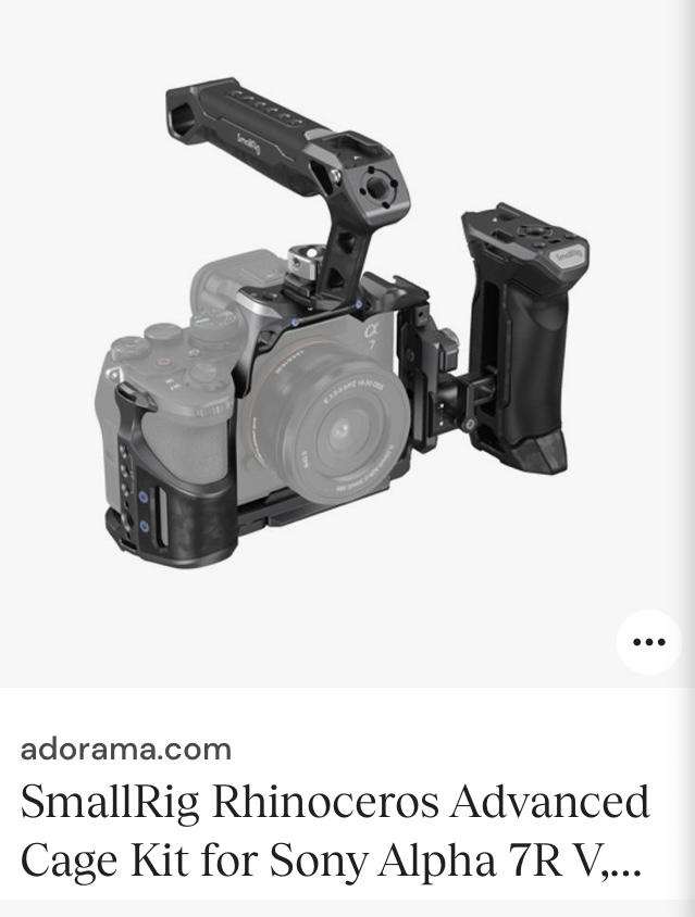 SmallRig Rhinoceros Cage Kit Sony A7R V / A7 IV / A7S III | Professional Camera Rig Setup