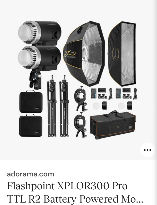 Flashpoint XPLOR300 Pro TTL R2 Kit | Battery-Powered Monolight for On-Location Photography