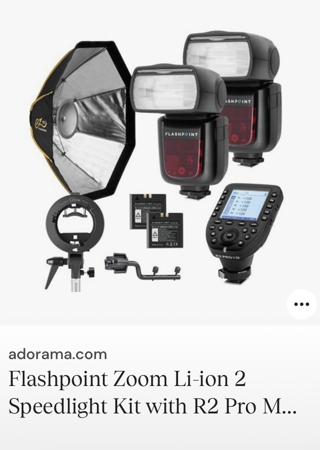 Flashpoint Zoom Li-ion Speedlight Kit for Sony | Portable Flash System with Softbox & Trigger