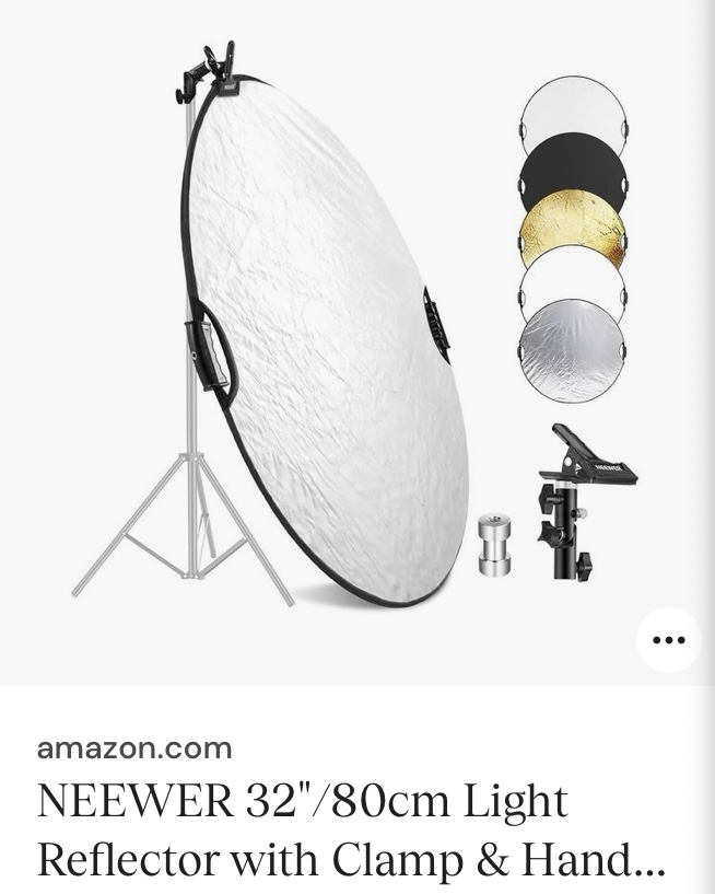 NEEWER 32” 5-in-1 Reflector Kit | Collapsible Photography Reflector with Handle & Clamp
