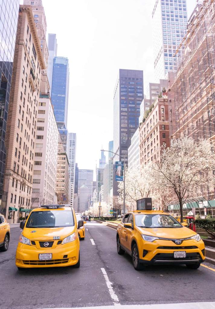 New York City on Park Avenue during rush hour